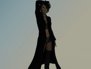 Картинка 3д+графика люди+ people фон взгляд девушка