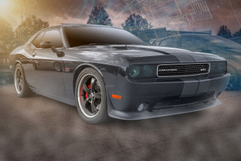 Картинка dodge+challenger+srt автомобили dodge спорткар