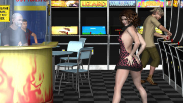 Картинка 3д+графика люди+ people фон взгляд девушка