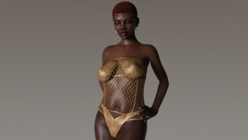 Картинка 3д+графика люди+ people фон взгляд девушка