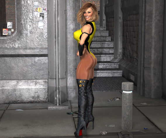 Обои картинки фото 3д графика, люди , people, фон, взгляд, девушки