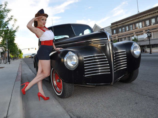 Обои картинки фото автомобили, -авто с девушками, авто, девушки