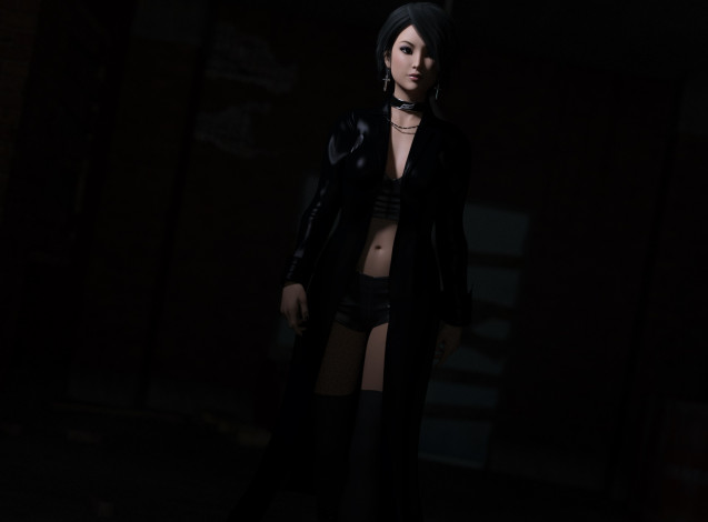 Обои картинки фото 3д графика, люди , people, фон, взгляд, девушка