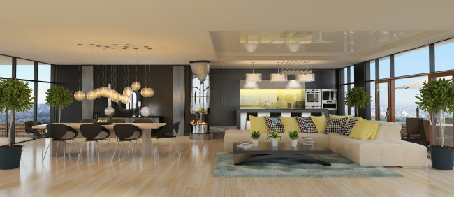 Обои картинки фото 3д графика, реализм , realism, гостиная, стулья, design, интерьер, interior, диван, стол, подушки, sofa, living, room, дизайн, table