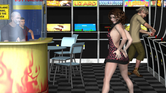 Обои картинки фото 3д графика, люди , people, фон, взгляд, девушка