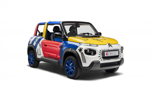 Обои картинки фото 2018 citroen e-mehari, автомобили, citroen, ds, электромобиль, ситроен, креативный, дизайн, тюнинг, кроссовер, экстерьер