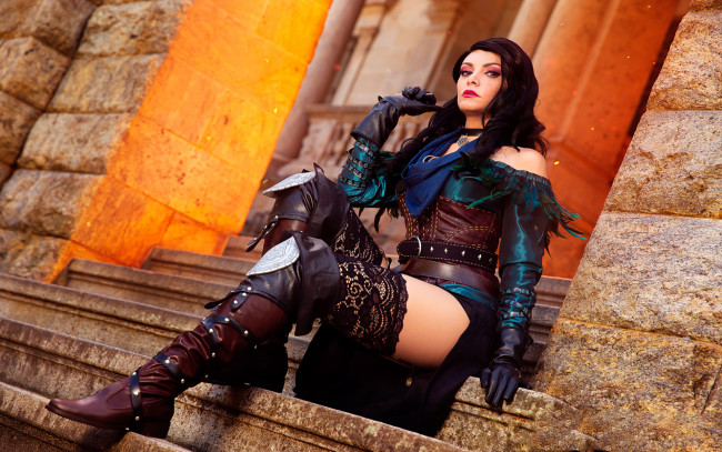 Обои картинки фото 3д графика, люди , people, девушка, взгляд, фон