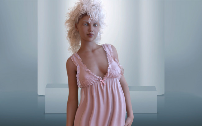 Обои картинки фото 3д графика, люди , people, девушка, взгляд, фон