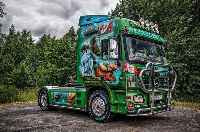 Обои картинки фото mercedes actros, автомобили, mercedes trucks, грузоперевозки