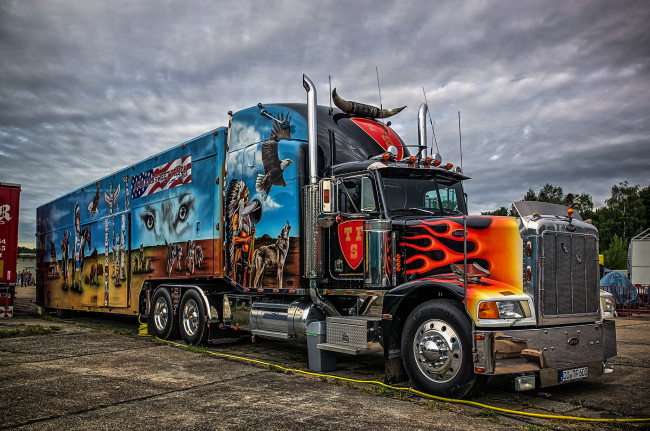 Обои картинки фото peterbuilt truck, автомобили, peterbilt, грузоперевозки