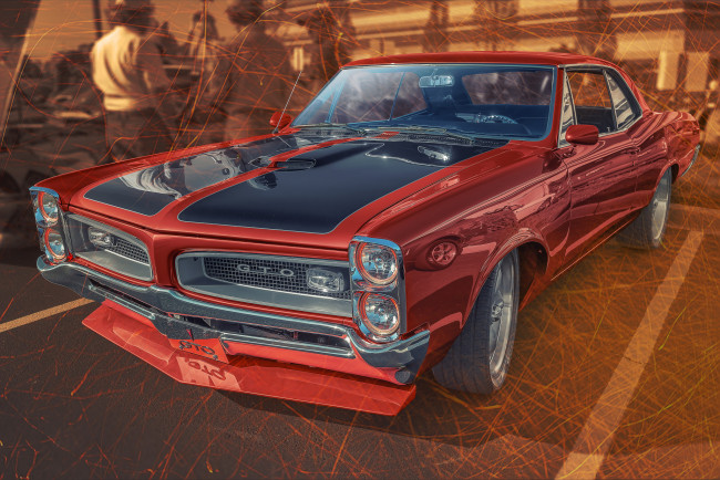 Обои картинки фото pontiac gto, автомобили, pontiac, спорткар