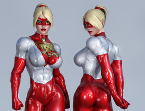 обоя 3д графика, люди , people, взгляд, девушка, фон