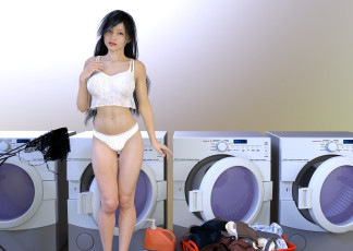 Картинка 3д+графика люди+ people фон взгляд девушка