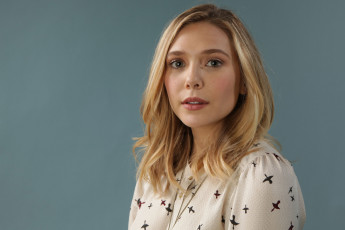 Картинка девушки elizabeth+olsen блондинка лицо блузка
