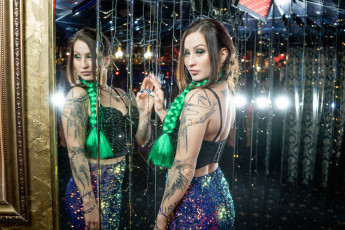 обоя девушки, - брюнетки,  шатенки, golden, girls, ночной, клуб, модель