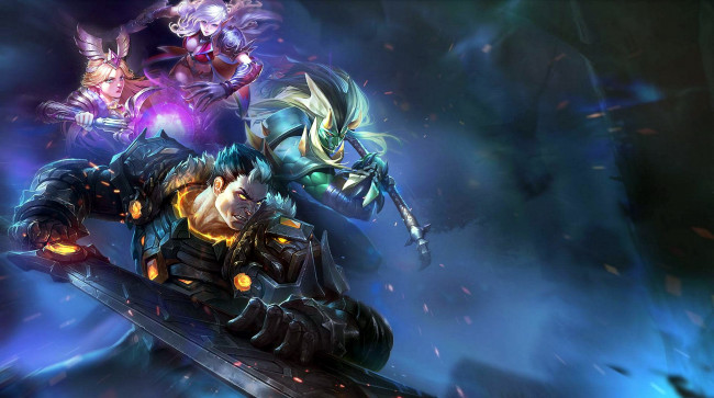 Обои картинки фото видео игры, heroes evolved, персонажи, оружие, искры