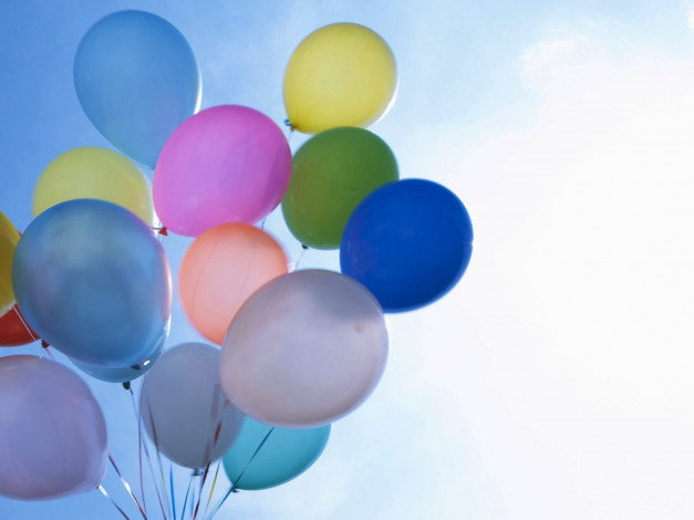Обои картинки фото праздничные, шары, шарики, небо