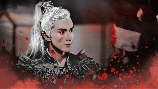 Обои картинки фото eternal love of dream , donghua dijun, кино фильмы, three lives three worlds,  the pillow book, мужчина, воин, броня