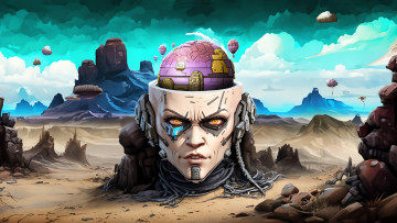 обоя фэнтези, роботы,  киборги,  механизмы, нейросети, графика, нейроарт, ai, art, нейронные, сети, рисунки, нейро, искусство, нейрографика, graphics, neuroart, neural, networks, drawings, neuro, neurography