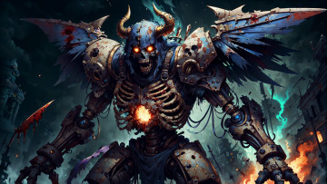 Картинка фэнтези роботы +киборги +механизмы нейросети графика нейроарт ai art нейронные сети рисунки нейро искусство нейрографика graphics neuroart neural networks drawings neuro neurography