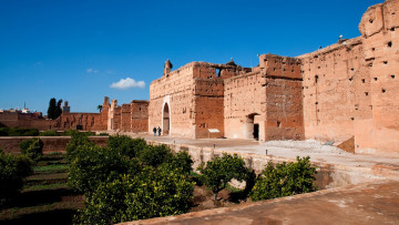 обоя el badi palace, marrakesh, morocco, города, - дворцы,  замки,  крепости, el, badi, palace