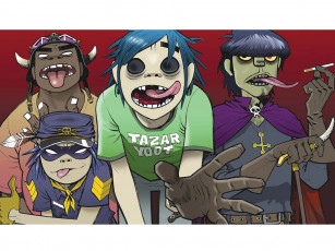 Картинка gorillaz музыка