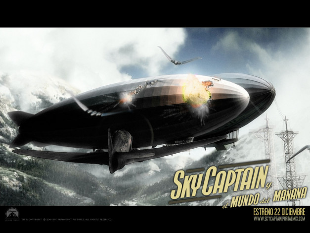 Обои картинки фото sky, captain, and, the, world, of, tomorrow, кино, фильмы