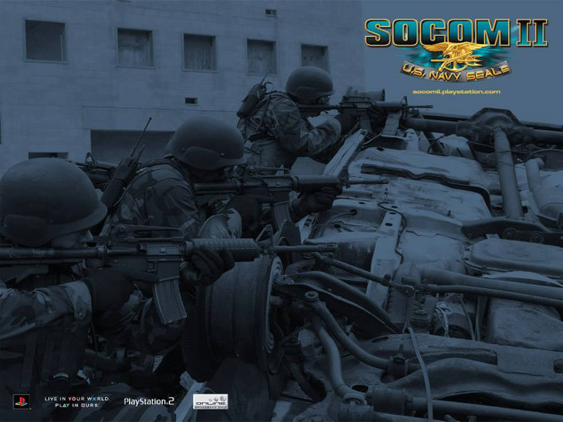 Обои картинки фото socom, ii, us, navy, seals, видео, игры