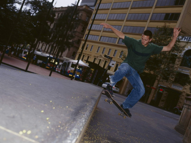 Обои картинки фото спорт, скейтборд