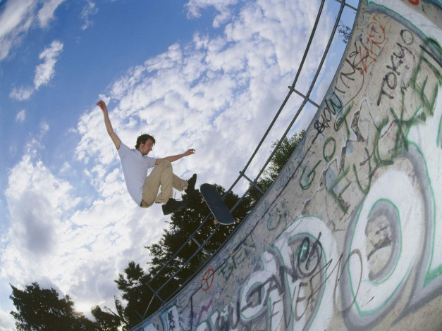 Обои картинки фото спорт, скейтборд