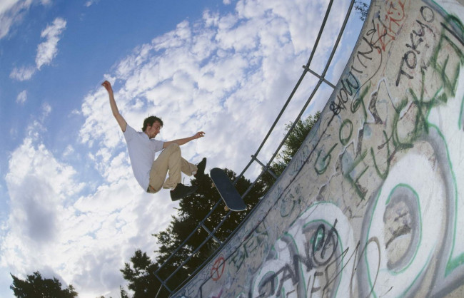 Обои картинки фото спорт, скейтборд