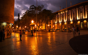 Картинка города огни ночного