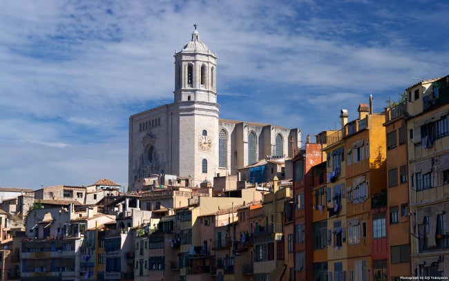 Обои картинки фото catedral, de, santa, maria, gerona, города, католические, соборы, костелы, аббатства