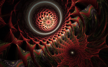 Картинка 3д графика fractal фракталы абстракции