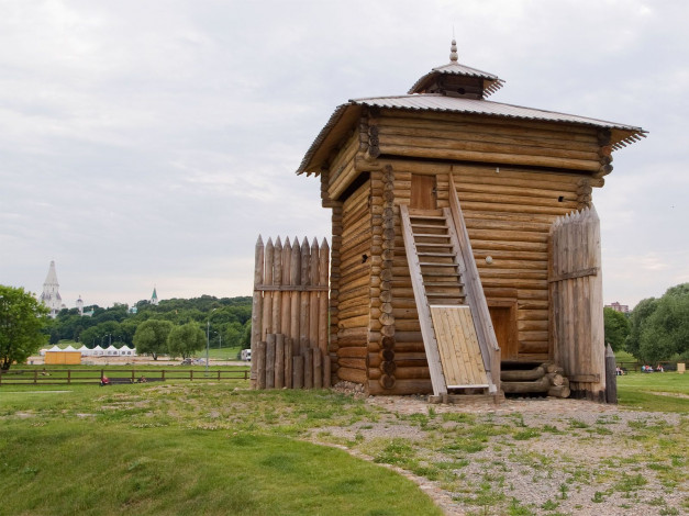 Обои картинки фото башня, братского, острога, города, исторические, архитектурные, памятники, коломенское