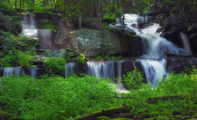 Обои картинки фото природа, водопады