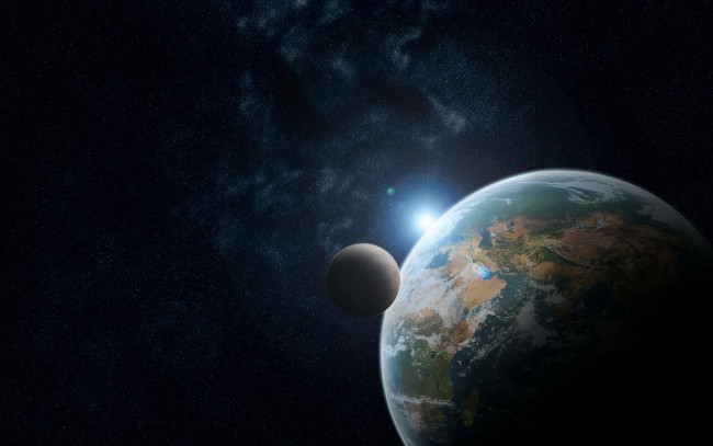 Обои картинки фото космос, арт, планета, земля