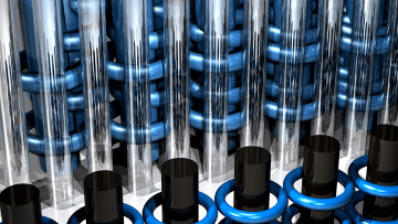 Картинка 3д графика modeling моделирование синий