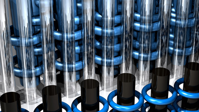 Обои картинки фото 3д, графика, modeling, моделирование, синий