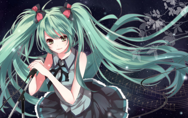 Обои картинки фото аниме, vocaloid, девушка