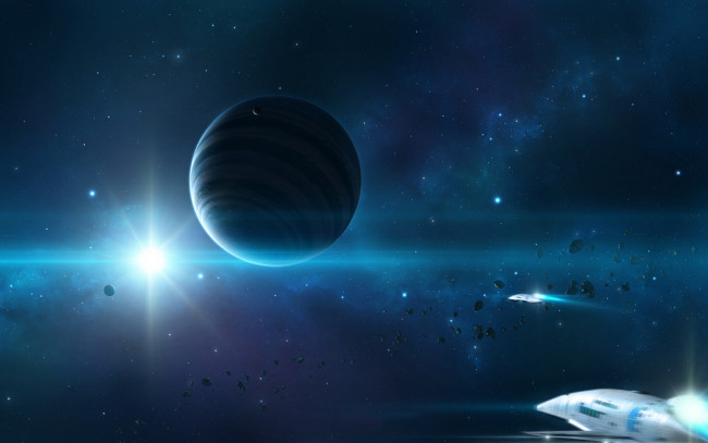 Обои картинки фото космос, арт, планеты