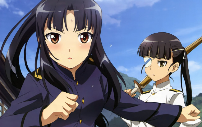 Обои картинки фото strike, witches, аниме