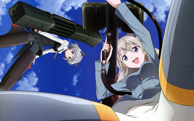 Обои картинки фото strike, witches, аниме