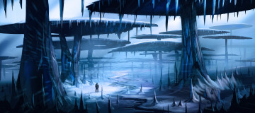 Картинка фэнтези иные миры времена сталагмиты сталактиты