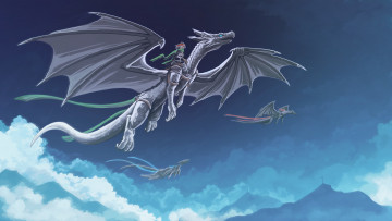 Картинка фэнтези драконы крылья