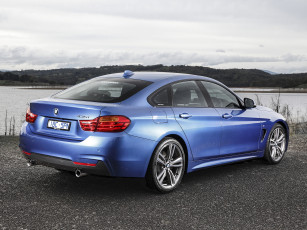 Картинка автомобили bmw 435i синий 2014г f36 au-spec package sport coupе m gran