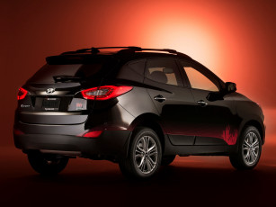 обоя автомобили, hyundai, dead, 2014г, темный, tucson, the, walking