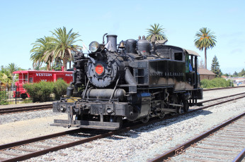 Картинка техника паровозы паровоз рельсы дорога железная