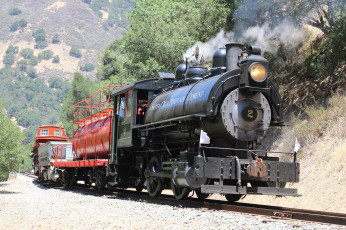 Картинка техника паровозы рельсы дорога железная вагоны паровоз