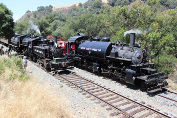 Картинка техника паровозы вагоны рельсы дорога железная